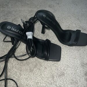 Never worn heeled sandals